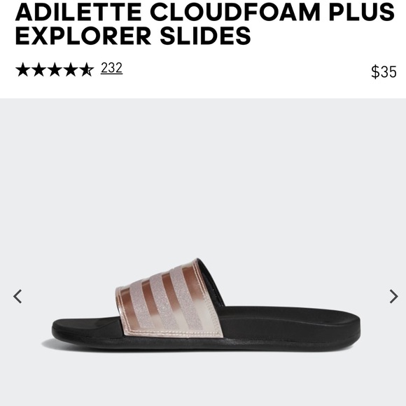 rose gold slides adidas